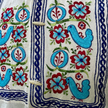 Load image into Gallery viewer, 1970's Vintage Guatemalan Handmade Embroidered L/S Shirt Cream Blue Red Sz M - OOAK - Phoenix Menswear