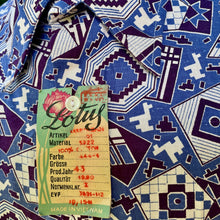 Load image into Gallery viewer, 1980's Vintage Deadstock Geometric Blue Funky L/S Shirt Sz XL - OOAK - Phoenix Menswear