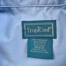 Load image into Gallery viewer, 1980's Vintage Guayabera Embroidered Pockets Pale Blue S/S Shirt Sz XL - OOAK - Phoenix Menswear
