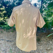 Load image into Gallery viewer, 1980's Vintage Safari Shirt Khaki Beige Colour Retro Pockets S/S Sz XL - OOAK - Phoenix Menswear