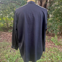 Load image into Gallery viewer, 1980's Vintage Shirt Black Sequin Diamante Button L/S Sz L - OOAK - Phoenix Menswear