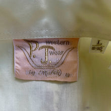 Load image into Gallery viewer, 1980's Vintage Western Cactus Embroidered Cowboy L/S Shirt Snaps Cream Brown Sz L - OOAK - Phoenix Menswear