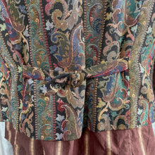 Load image into Gallery viewer, 1980's Vintage Women's Tapestry Vest Tan Sz S - OOAK - Phoenix Menswear