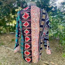 Load image into Gallery viewer, 1980's Vintage Wrangler Party Multicoloured Shirt Geometric Design Made in USA L/S Sz L - OOAK - Phoenix Menswear