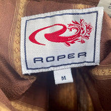 Load image into Gallery viewer, 1980's Women's Vintage Brown Stripe Western Cowgirl L/S Shirt Snaps Sz M - OOAK - Phoenix Menswear