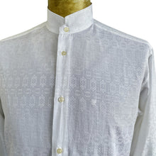 Load image into Gallery viewer, 1990's Pierre Cardin Crisp White L/S Shirt Mandarin Collar Sz M - OOAK - Phoenix Menswear