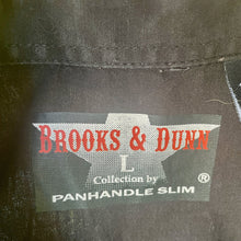 Load image into Gallery viewer, 1990's Vintage Western Shirt Black Guitar Embroidered Snaps L/S Sz L - OOAK - Phoenix Menswear