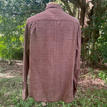 Load image into Gallery viewer, 1990's Vintage Western Shirt Brown Check Embroidered Snaps L/S Sz L - OOAK - Phoenix Menswear