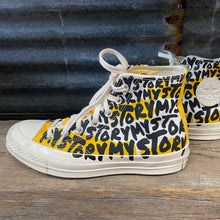 Load image into Gallery viewer, Converse High Top All Stars 'My Story' Yellow Black - Sz 5 - Women's Sz 7 - OOAK - Phoenix Menswear