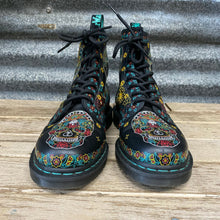 Load image into Gallery viewer, Doc Martens '1460 Skull' Leather 8 - hole Boots Day of the Dead Sz Mens US 9 - Womens US 10 - OOAK - Phoenix Menswear