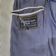 Load image into Gallery viewer, 1970's Vintage Men's Pin Stripe Blazer Blue White Made in Australia Sz S - OOAK - Phoenix Menswear