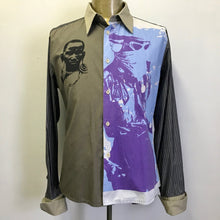 Load image into Gallery viewer, 1980's Avant-Garde Hand Printed L/S Cotton Blend Shirt Sz L - OOAK - Phoenix Menswear