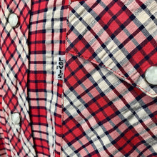 Load image into Gallery viewer, 1980's Levi's Western Shirt Red White Check Cotton L/S Sz L - OOAK - Phoenix Menswear