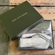 Load image into Gallery viewer, 1980's Saks Fifth Avenue Vintage Silk Black White Polka Dot Bow Tie Hanky Pocket Square Set Boxed - OOAK - Phoenix Menswear