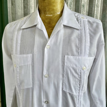 Load image into Gallery viewer, 1980's Vintage Crisp White Mexican Cotton L/S Shirt Sz M - OOAK - Phoenix Menswear