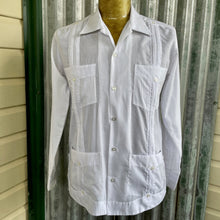 Load image into Gallery viewer, 1980's Vintage Crisp White Mexican Cotton L/S Shirt Sz M - OOAK - Phoenix Menswear