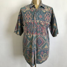 Load image into Gallery viewer, 1980's Vintage Geometric Design S/S Shirt Sz M - OOAK - Phoenix Menswear