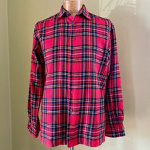 Load image into Gallery viewer, 1980's Vintage L/S Tartan Flannel Shirt Sz M - OOAK - Phoenix Menswear