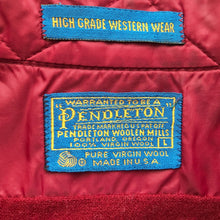 Load image into Gallery viewer, 1980's Vintage Pendleton Burgundy Wool Western L/S Shirt Sz L - OOAK - Phoenix Menswear