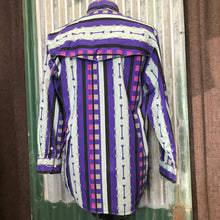Load image into Gallery viewer, 1980's Vintage Purple Western L/S Shirt Sz S - OOAK - Phoenix Menswear
