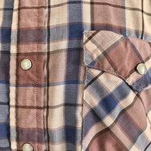 Load image into Gallery viewer, 1980's Vintage Western Stripe S/S Shirt Brown Navy White Sz XXL - OOAK - Phoenix Menswear