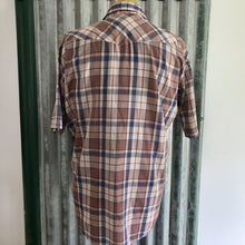 Load image into Gallery viewer, 1980's Vintage Western Stripe S/S Shirt Brown Navy White Sz XXL - OOAK - Phoenix Menswear