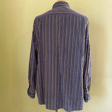 Load image into Gallery viewer, 1990's Corduroy L/S Shirt Blue Black Yellow Stripe Sz XXL - OOAK - Phoenix Menswear