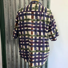 Load image into Gallery viewer, 1990's Men's Check Fish Print S/S Shirt Sz XL - OOAK - Phoenix Menswear
