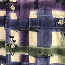 Load image into Gallery viewer, 1990's Men's Check Fish Print S/S Shirt Sz XL - OOAK - Phoenix Menswear