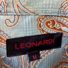 Load image into Gallery viewer, 1990's Men's Paisley Brown Blue Print L/S Shirt Sz M - OOAK - Phoenix Menswear