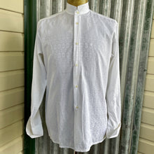 Load image into Gallery viewer, 1990's Pierre Cardin Crisp White L/S Shirt Mandarin Collar Sz M - OOAK - Phoenix Menswear