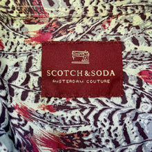 Load image into Gallery viewer, 1990's Scotch & Soda Red Blue White Feather Design Amsterdam L/S Sz XL - OOAK - Phoenix Menswear
