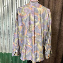 Load image into Gallery viewer, 1990's Vintage Abstract Design Purple L/S Shirt Sz XXL - OOAK - Phoenix Menswear