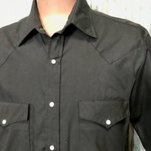 Load image into Gallery viewer, 1990's Vintage Black Western S/S Shirt Sz L - OOAK - Phoenix Menswear