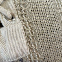 Load image into Gallery viewer, 1990's Vintage Cream Boho Pullover V Neck L/S Shirt Cotton Sz S - OOAK - Phoenix Menswear