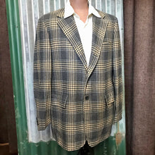 Load image into Gallery viewer, 1990's Vintage Johnny Appleseed Check Blazer Blue Grey Sz XL - OOAK - Phoenix Menswear