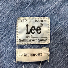 Load image into Gallery viewer, 1990's Vintage Lee Western L/S Shirt Denim Blue Sz S - OOAK - Phoenix Menswear
