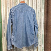Load image into Gallery viewer, 1990's Vintage Lee Western L/S Shirt Denim Blue Sz S - OOAK - Phoenix Menswear