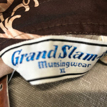Load image into Gallery viewer, 1990's Vintage Polo S/S Shirt Abstract Swirl Print Brown Cream Sz XL - OOAK - Phoenix Menswear