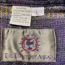 Load image into Gallery viewer, 1990's Vintage Purple Yellow Check L/S Shirt Sz L - OOAK - Phoenix Menswear