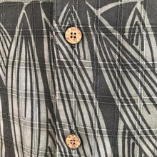 Load image into Gallery viewer, 1990's Vintage Tommy Bahama Silk Hawaiian S/S Shirt Black Leaf Print Sz XL - OOAK - Phoenix Menswear