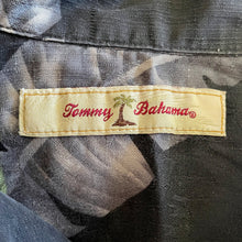 Load image into Gallery viewer, 1990's Vintage Tommy Bahama Silk Hawaiian S/S Shirt Navy Blue Floral Print Sz M - OOAK - Phoenix Menswear