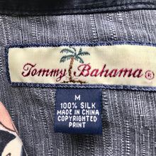 Load image into Gallery viewer, 1990's Vintage Tommy Bahama Silk Hawaiian S/S Shirt Patchwork Black Orange Floral Sz M - OOAK - Phoenix Menswear