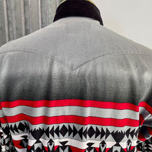 Load image into Gallery viewer, 1990's Vintage Western Aztec Black White Grey L/S Shirt Brooks & Dunn Sz L - OOAK - Phoenix Menswear