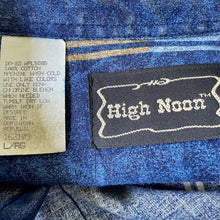 Load image into Gallery viewer, 1990's Vintage Western Aztec Blue White Stripe L/S Shirt Sz L - OOAK - Phoenix Menswear