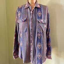 Load image into Gallery viewer, 1990's Vintage Western Aztec Print L/S Shirt Multicoloured Sz L - OOAK - Phoenix Menswear