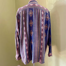 Load image into Gallery viewer, 1990's Vintage Western Aztec Print L/S Shirt Multicoloured Sz L - OOAK - Phoenix Menswear