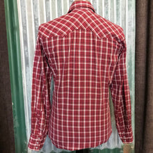 Load image into Gallery viewer, 1990's Vintage Wrangler Western L/S Shirt Red Plaid Sz S - OOAK - Phoenix Menswear