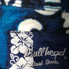 Load image into Gallery viewer, 1980's Vintage Barkcloth Hawaiian S/S Shirt Blue Sz L - OOAK - Phoenix Menswear