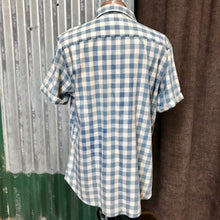 Load image into Gallery viewer, 1980's Lee Cooper S/S Shirt Blue White Check Cotton Sz XL - OOAK - Phoenix Menswear